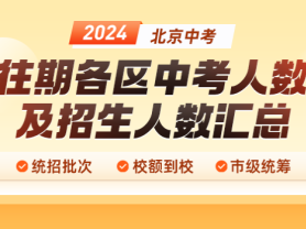 北京2024年中考报名即将启动，关键信息汇总