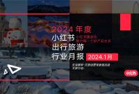 168娱乐网：小红书2024年1月文旅行业月报