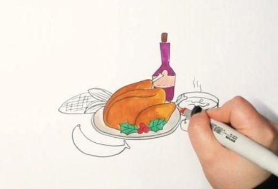 美食:美食怎么画简单又好看