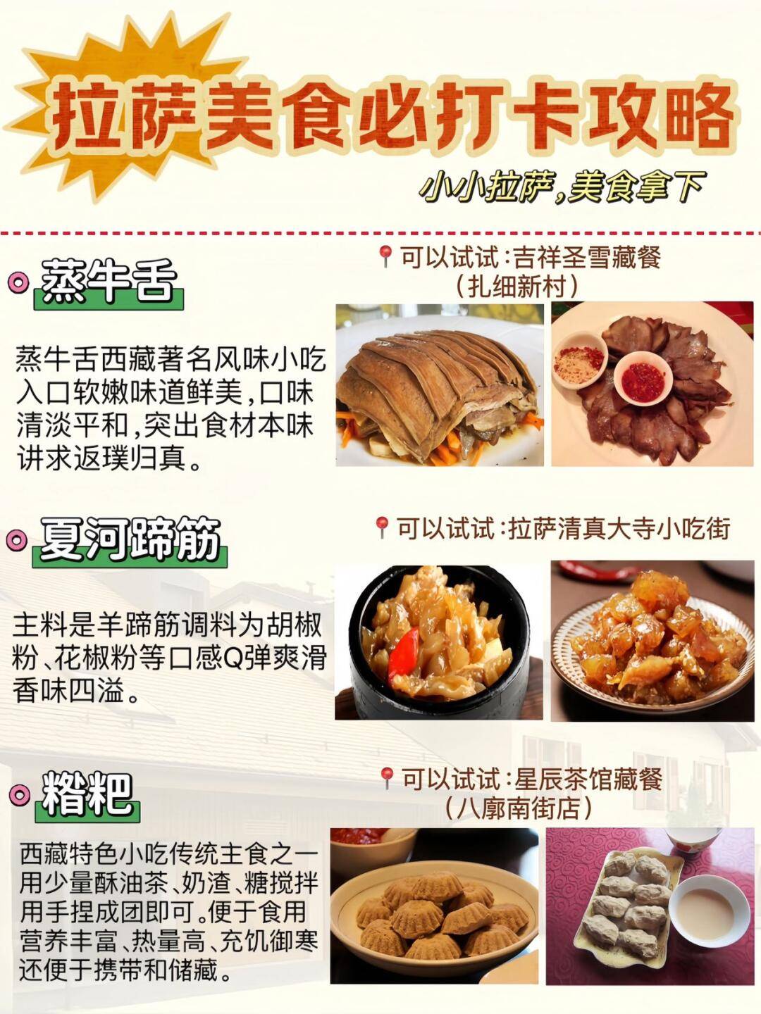 美食:西藏美食地图来啦美食，拉萨美食必打卡攻略